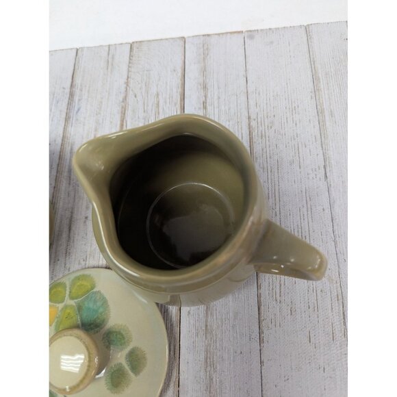 Vintage Set of Franciscan Earthenware Pebble Beach Sugar Dish and Creamer - Picture 7 of 10